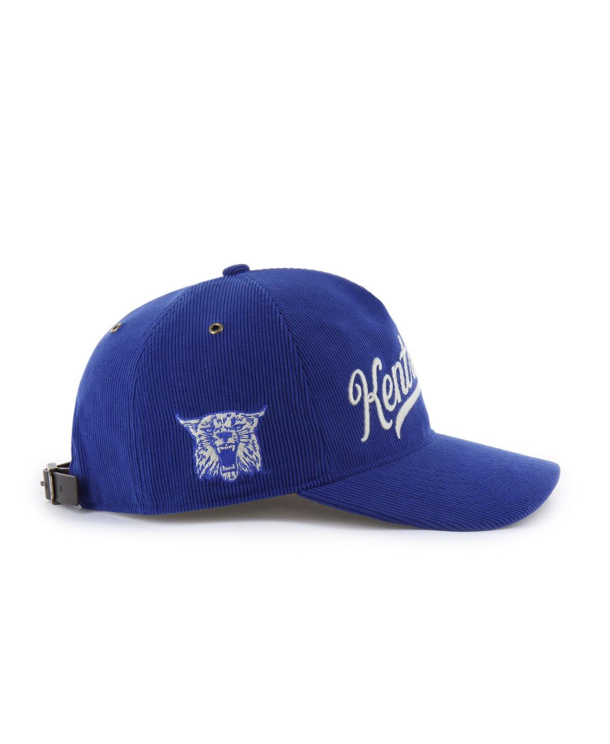 47 Brand Men's And Women's Royal Kentucky Wildcats Collections Golden Age Corduroy Hitch Adjustable Hat In Blue