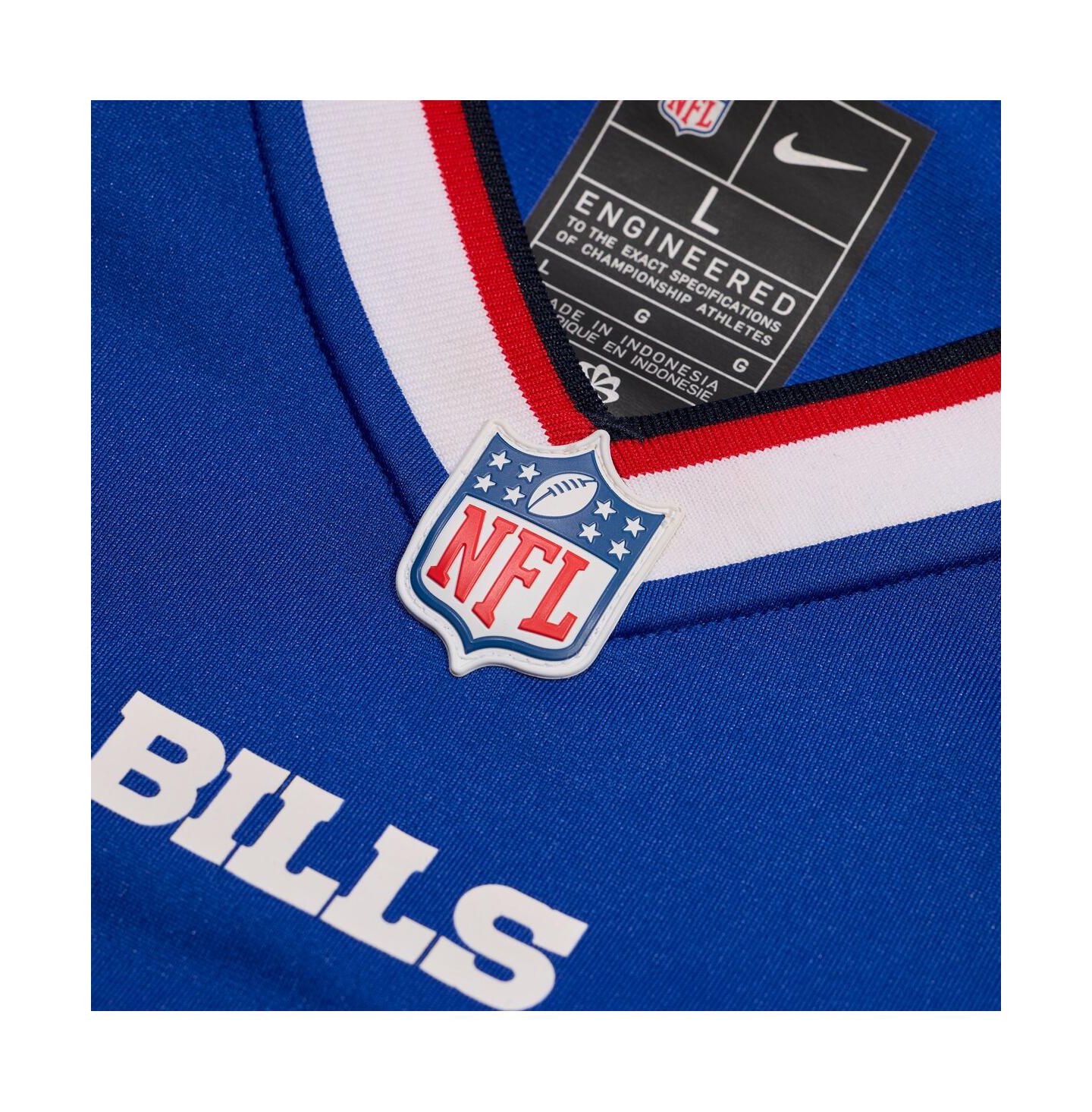 Мужской топ Nike Maxwell Hairston Royal Buffalo Bills 2025 NFL Draft First Round Pick Game Jersey — фото 3