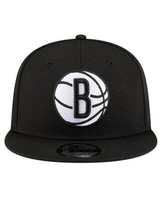 Men's Black Brooklyn Nets 9FIFTY Snapback Hat
