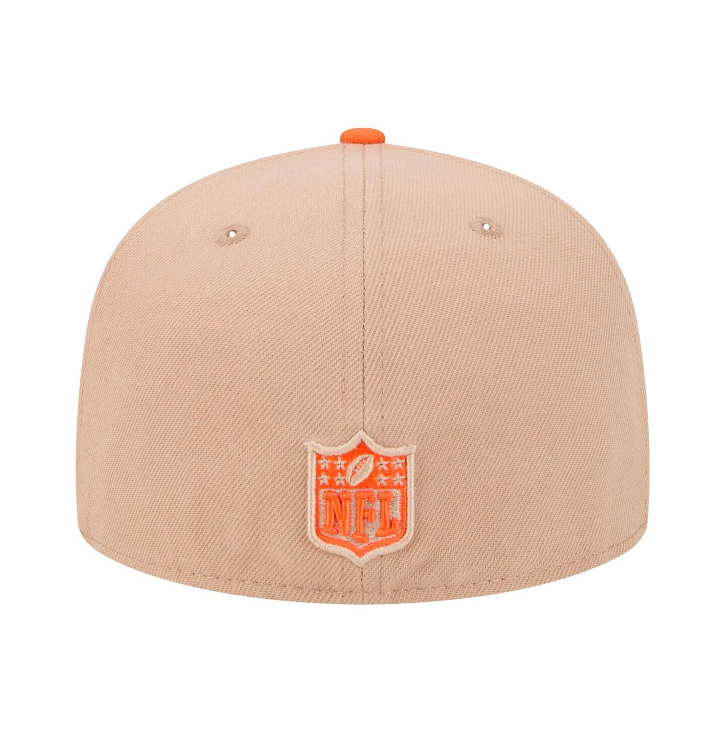 Мужская кепка New Era Tan Denver Broncos Logo Main 59FIFTY Fitted Hat — фото 2