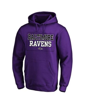 Men's Purple Baltimore Ravens Big Tall Fleece Hoodie