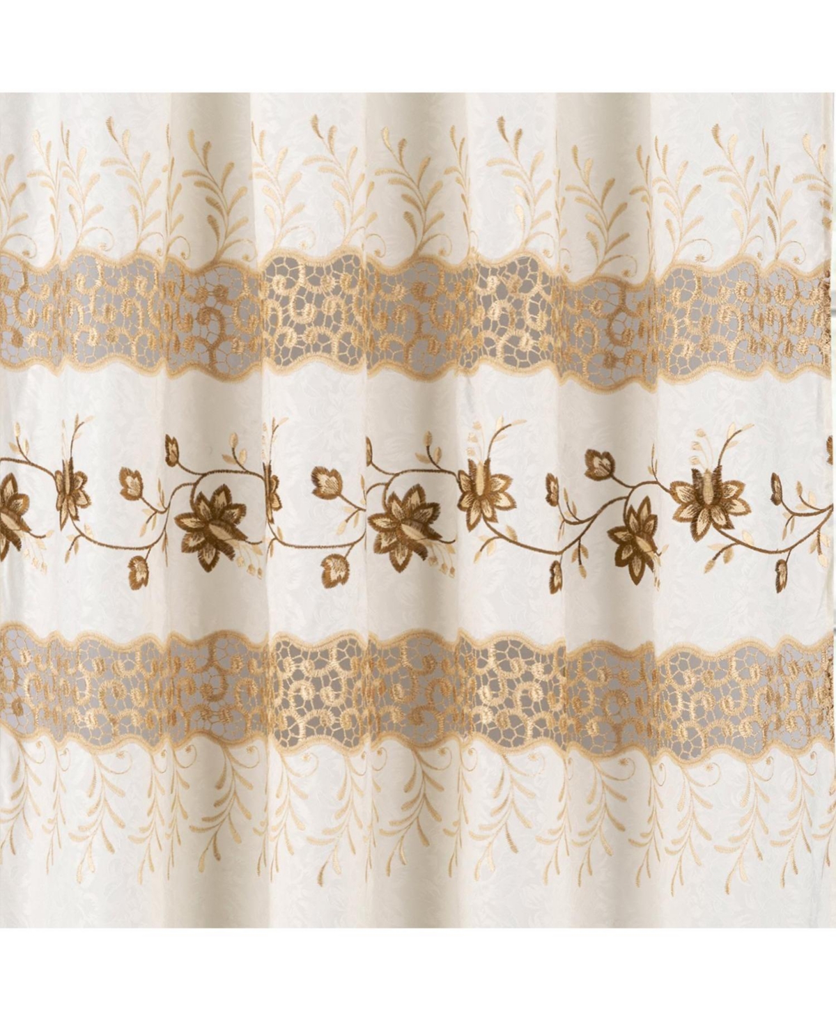 Rt Designer Collection Antonia Macrame Luxurious Decorative Rod Pocket Curtain Panel