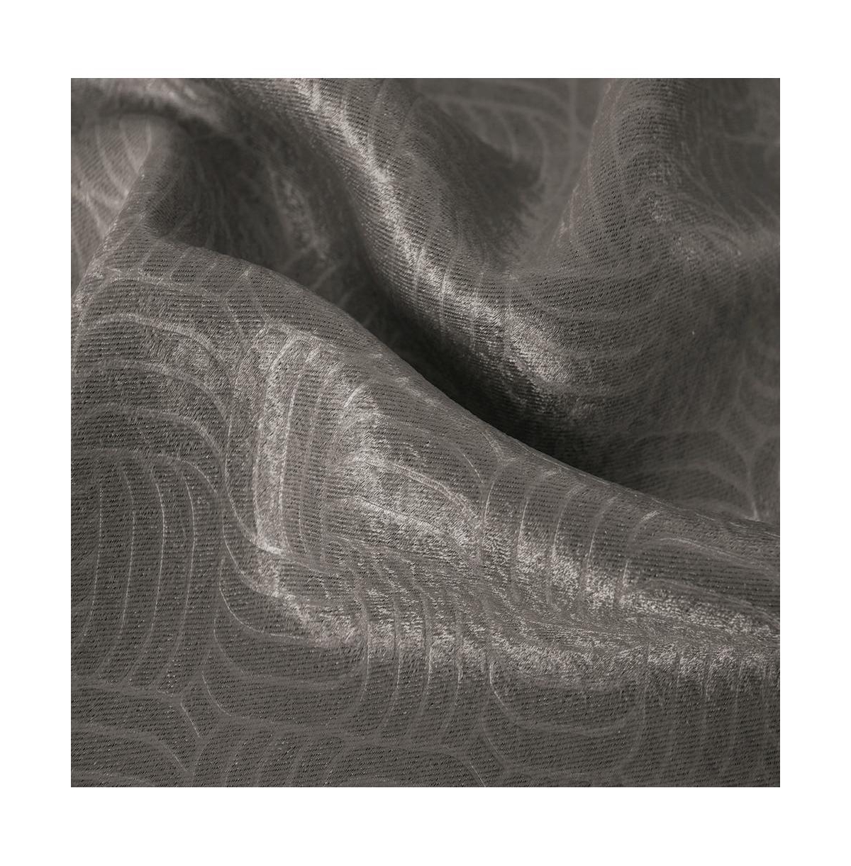 Rt Designers Nellie Embossed Blackout Grommet Panel - 52x95", Charcoal