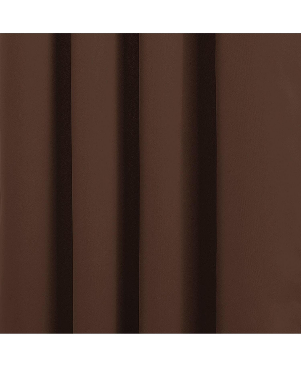 Rt Designer Collection Anchorage Blackout Grommet Luxurious Modern Design Curtain Panel 54" x 95" Chocolate
