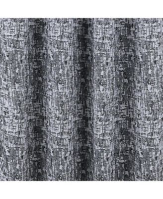 RT Designer Collection Cambridge Jacquard Luxurious Decorative Grommet Curtain Panel 54" x 90" Charcoal