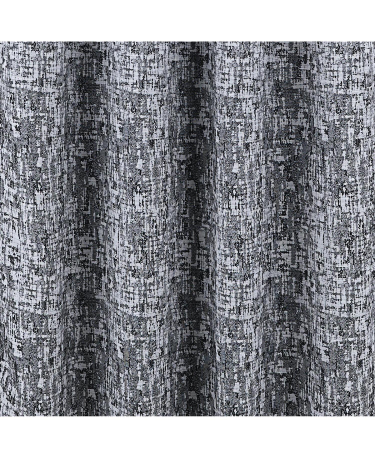 Rt Designer Collection Cambridge Jacquard Luxurious Decorative Grommet Curtain Panel 54" x 90" Charcoal