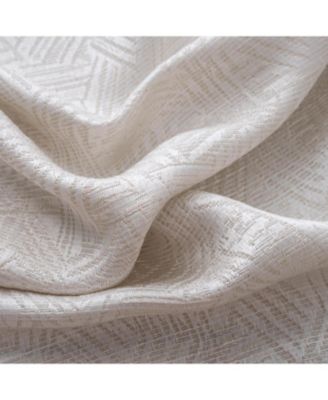 RT Designer Collection Wilton Jacquard Grommet Luxurious Modern Design Curtain Panel 54" x 84" Taupe