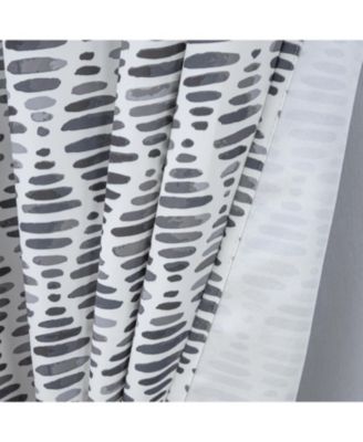 RT Designer Collection Justice Printed Blackout Luxurious Decorative Grommet Curtain Panel 54" x 84" Grey