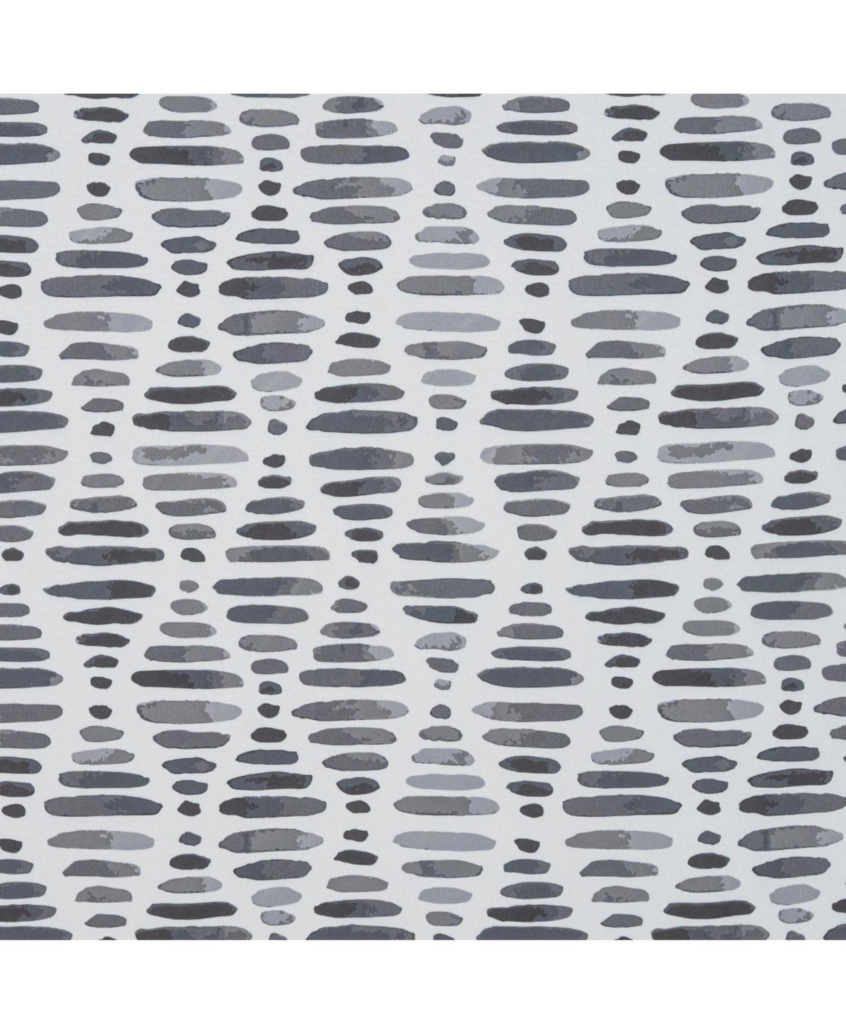 Rt Designer Collection Justice Printed Blackout Luxurious Decorative Grommet Curtain Panel 54" x 95" Grey