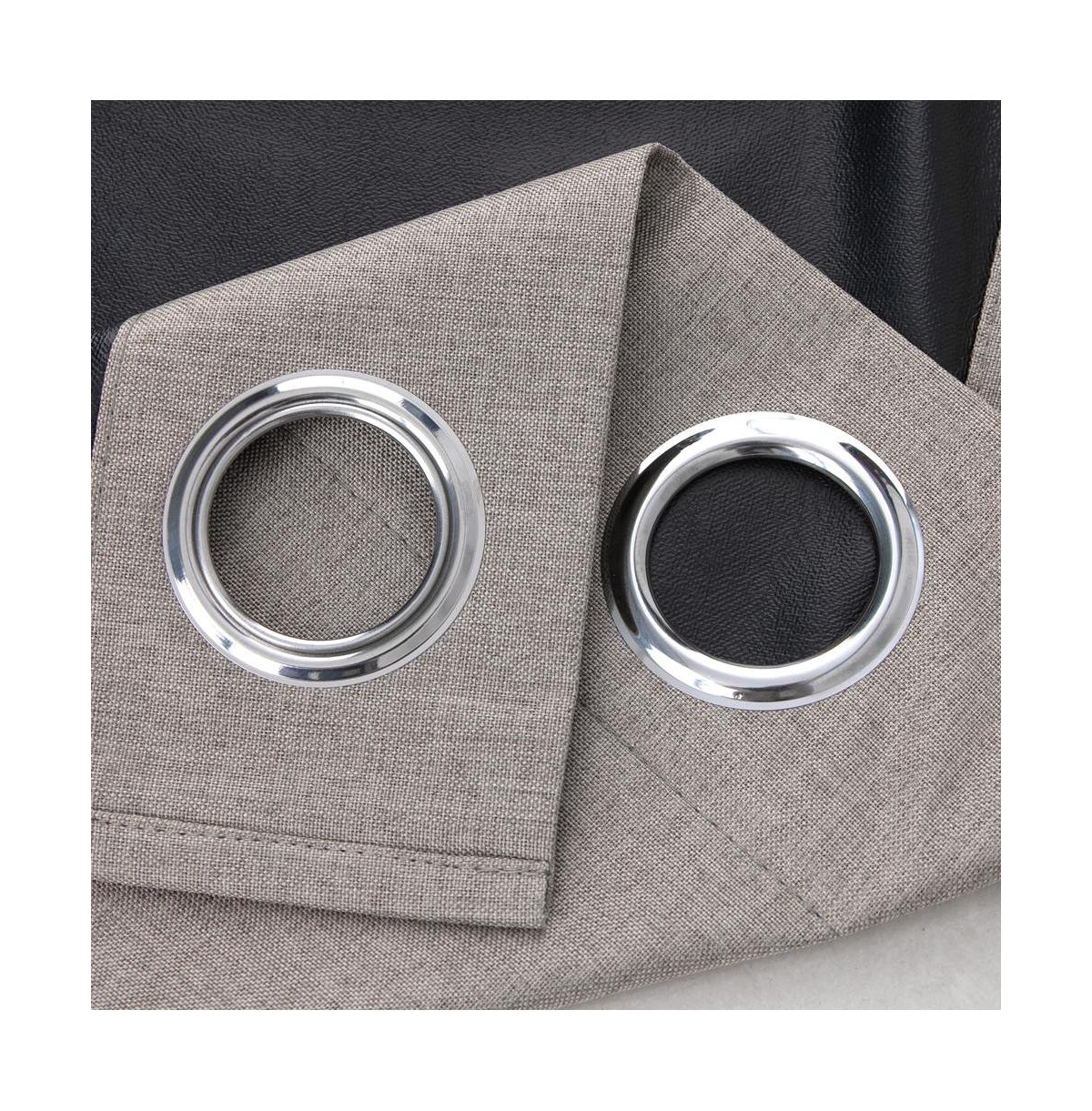 Rt Designers Collection Cabana Two Pack Premium Grommet Curtain Panel 54" x 84" Beige