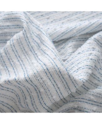 RT Designer Collection Barnet Jacquard Luxurious Decorative Grommet Curtain Panel 54" x 84" Blue