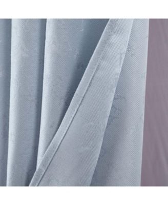 RT Designer Collection Cosmo Shimmer Jacquard Grommet Curtain Panel 54" x 84" Silver