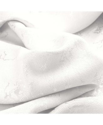 RT Designer Collection Cosmo Shimmer Jacquard 2 Pack Grommet Curtain Panel Pair 36" x 84" White