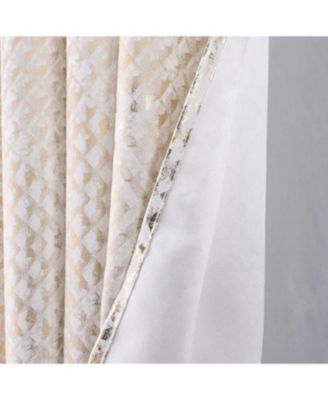 RT Designer Collection Hailey Halo Foil Blackout Curtain Panel