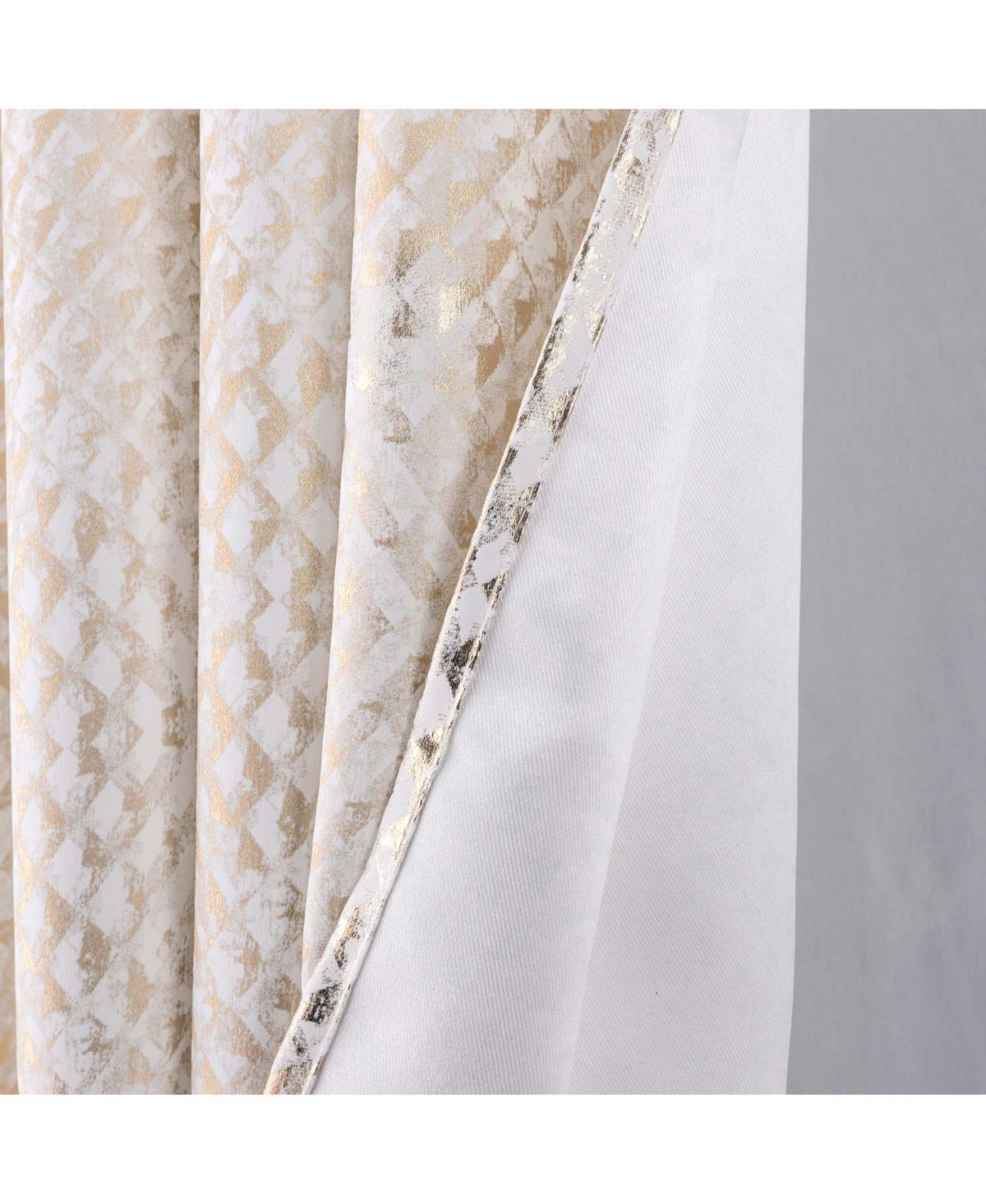 Rt Designer Collection Hailey Halo Foil Blackout Curtain Panel