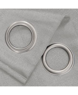 Cole Textured Grommet Room Darkening Curtain Panel 54" x 84" Silver