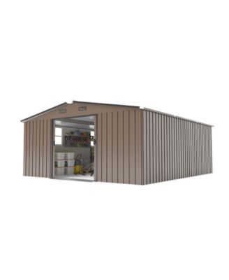  Campcraft 10x12ft Steel Storage Shed w/ Windows - 2 Colors