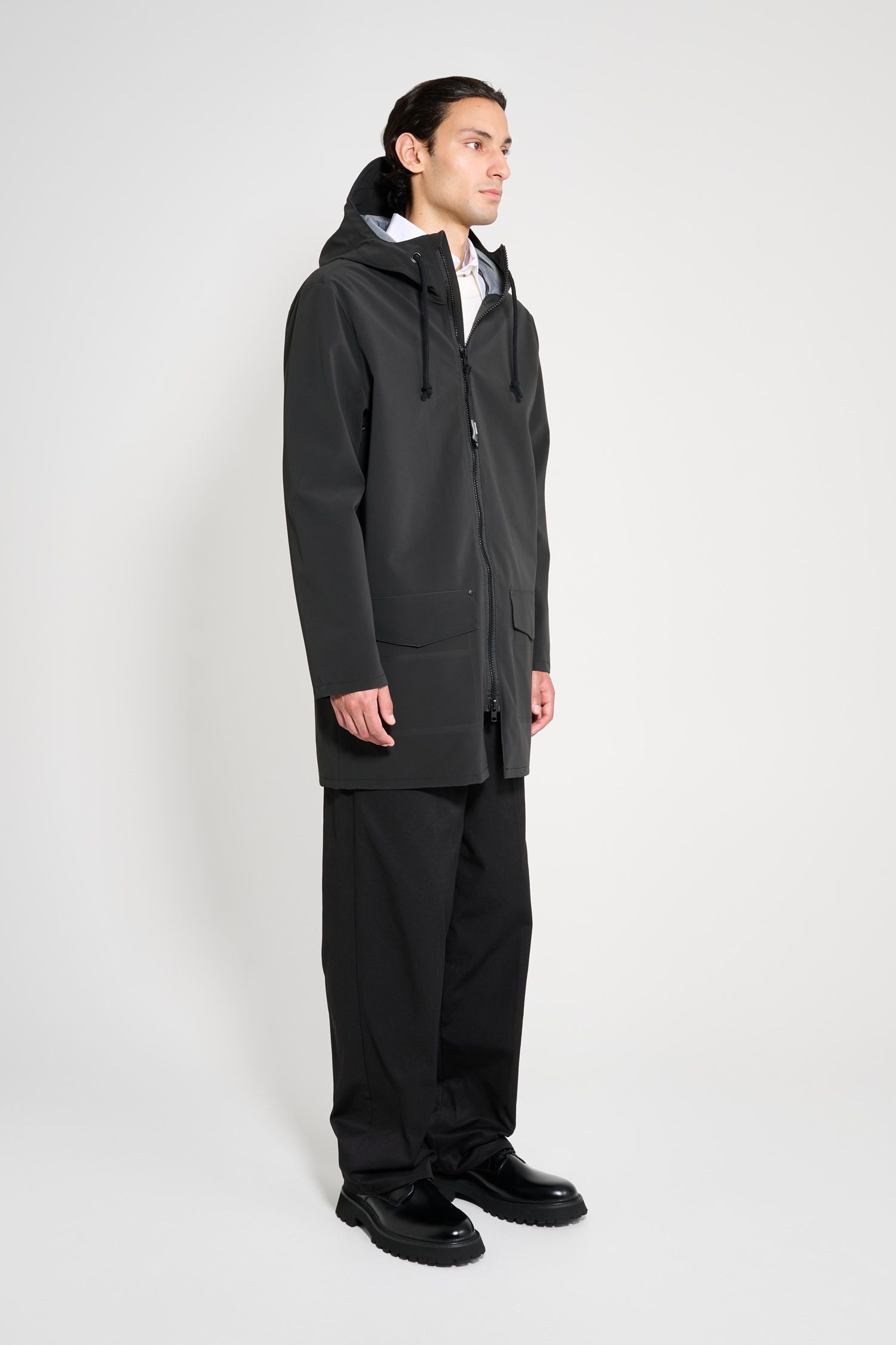 Men's Stockholm Patch Matte Raincoat