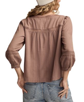 Women's Lace Long-Sleeve Shirt
