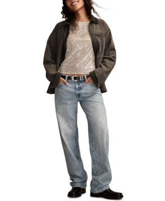 Women's Legend Rhinestone Baggy Jeans