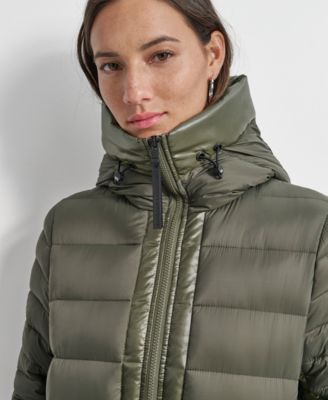 Women's Down Quilted Hooded Puffer Coat