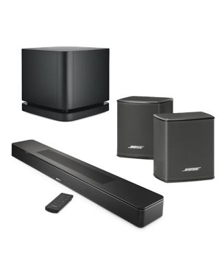 Bose Smart Soundbar 600, Black Bundle with Wireless Surround