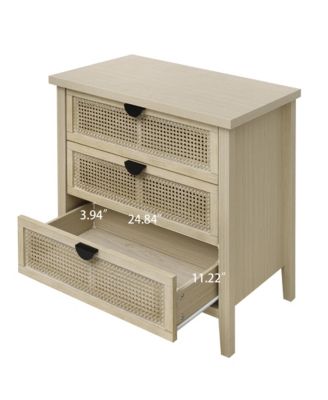 CASAINC 3-Drawer Storage Cabinet