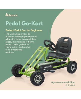 Lightning Ergonomic Pedal Ride On Go Kart Toys for Boys and Girls