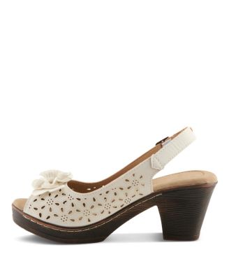 Women's DORIDAY Floral Slingback Peep-Toe Sandals