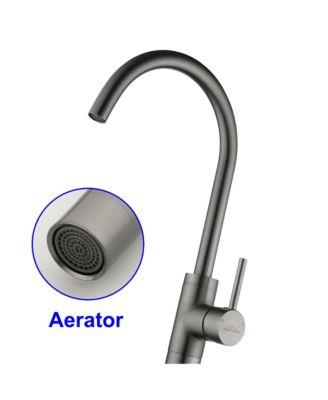 Freestanding Floor Mount Bath Tub Filler Faucet with Single Handle and Water Supply Lines