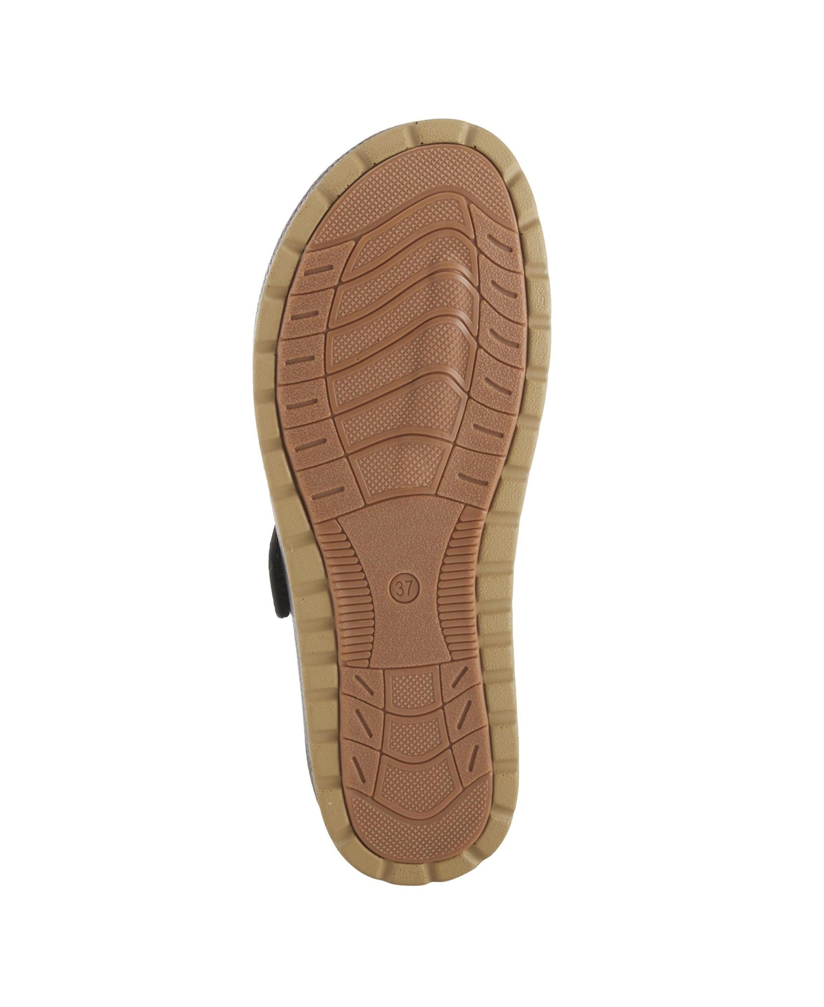 Patrizia Women's Rozeta Toe Thong Sandals with Gold Buckle and Comfort Footbed