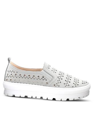 Women's ANGELITA Geometric Cutout Slip-On Platform Athleisure Shoes