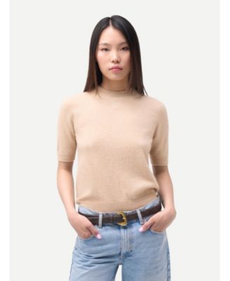 Women's Elbow-Length Sleeve Cashmere Sweater