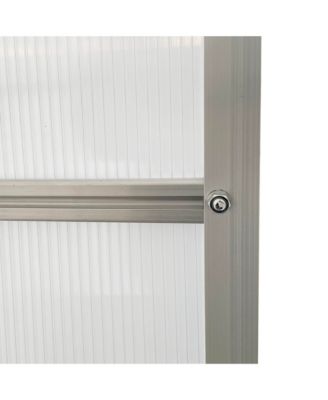 12'x6' Polycarbonate Walk-in Garden house w/ Sliding Door