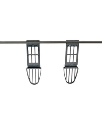 Multi Tier Stainless Steel Laundry Drying Rack with T Bar and Two Side Wings, Silver
