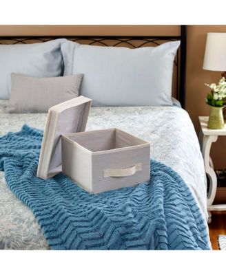 Medium Storage Bin with Lid, Natural