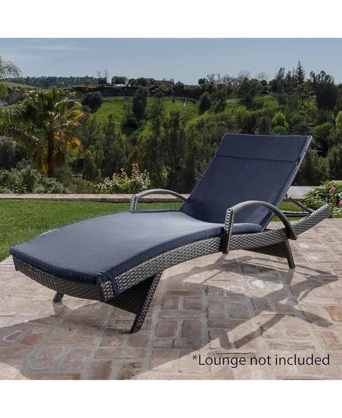 Streamdale Furniture Outdoor Chaise Lounge Cushion (2 Pcs)
