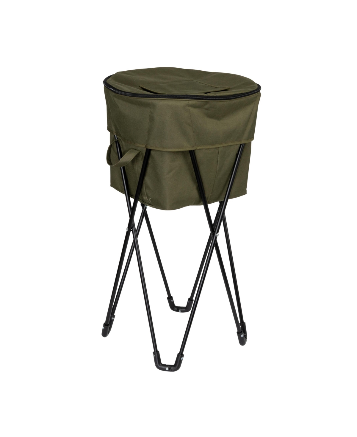 Household Essentials Thermal Standing Cooler with Travel Bag, Olive Green
