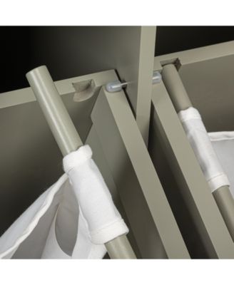 Tilt-out Cabinet Laundry Sorter with Shutter Front