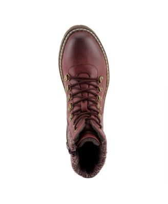 Women's Hiker-Inspired Sweater Collar Lug Sole Boot