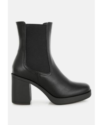 Womens Scuala Faux Leather Chelsea Boots