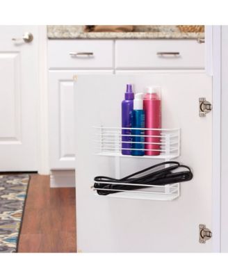 2 Tier Door Mount Cabinet Organizer, White