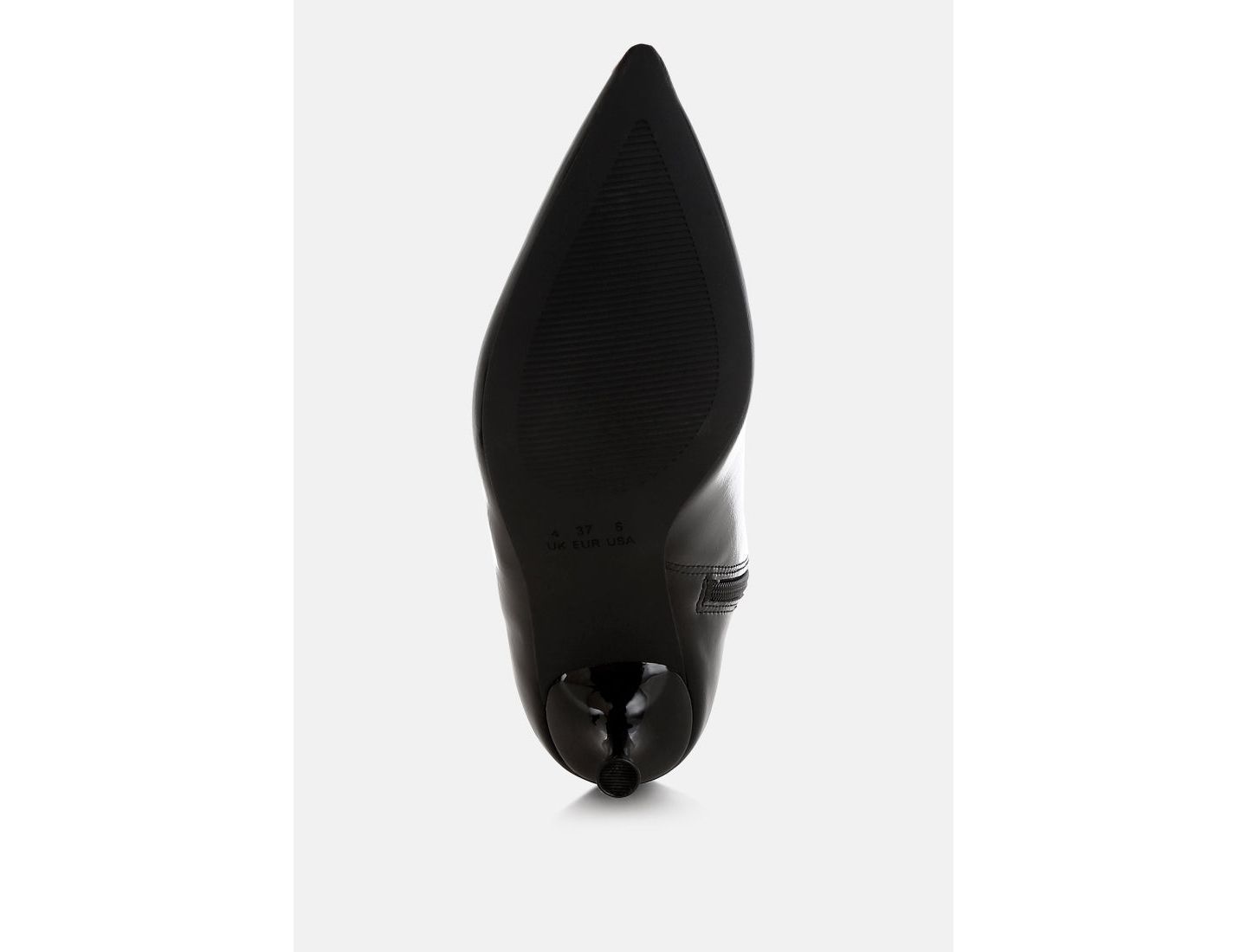 Женские ботинки London Rag Thymus Kitten Heel, цвет: Чёрная искусственная кожа — фото 7