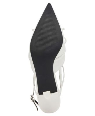 Women's Vixen Bow Slingback Kitten Heel Pumps