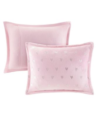 Rosalie Metallic Heart 3-Pc. Comforter Set, Twin/Twin XL