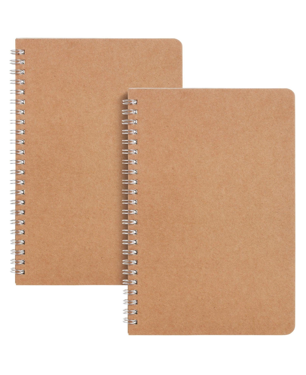 Mr. Pen Spiral Notebook, A5, Kraft Cover, 2 Pack, 80 Pages, Sketch