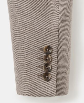 Men's Slim-Fit Micro-Houndstooth Jacket