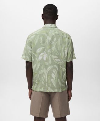 Men's Fluid Relaxed-Fit Printed Shirt