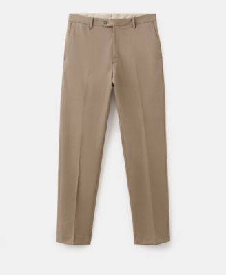 Men's Virgin Wool Pleated Pants