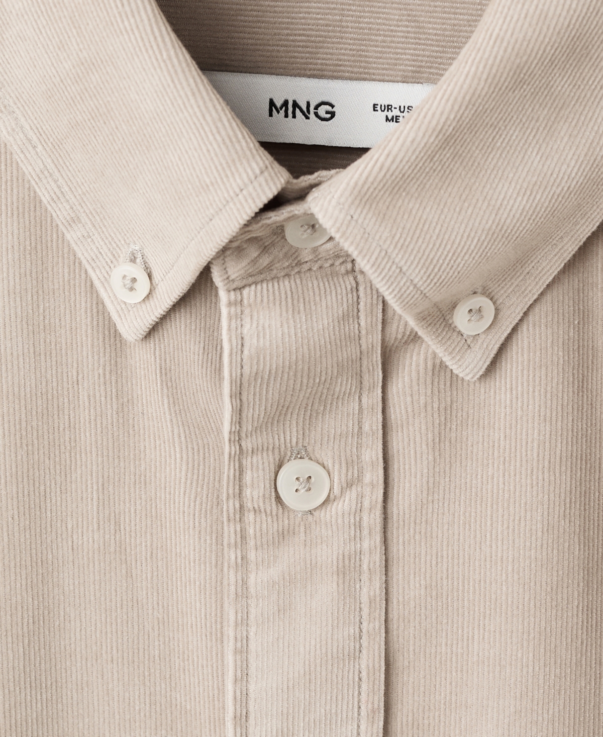 Mango Men's Classic-Fit Micro-Corduroy Shirt